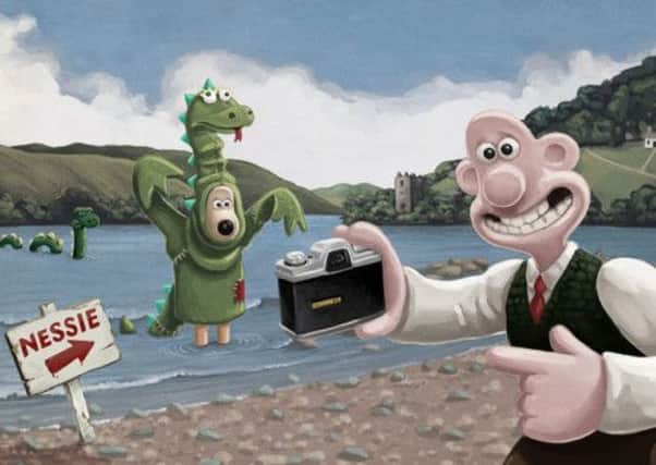 Wallace and Gromit at Loch Ness. Picture: VisitEngland/Aardman