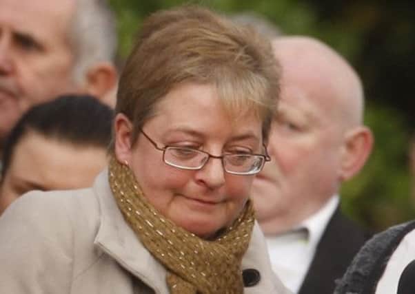 Angela Sharkey wept as she gave evidence in court. Picture: PA