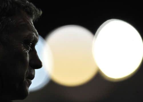 Never say never is a trait David Moyes shares with the man he's replacing. Picture: Getty