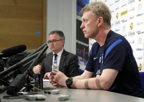David Moyes faces the press for the first time since it was confirmed he would be succeeding Sir Alex Ferguson. Picture: PA