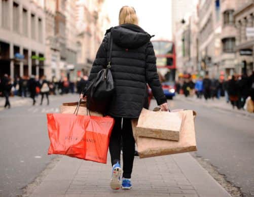 An easing in inflation should see consumer spending levels rise.  Picture: PA