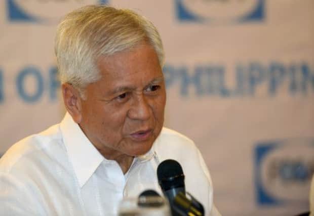 Philippine foreign minister Albert del Rosario confirmed that the four had been released. Picture: Getty