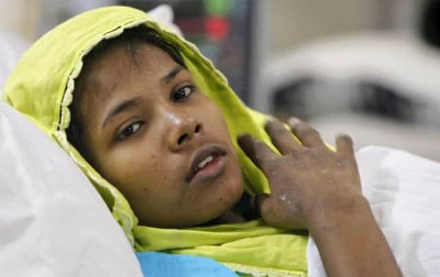 Reshma Begum: Found alive 17 days after factory disaster. Picture: AP