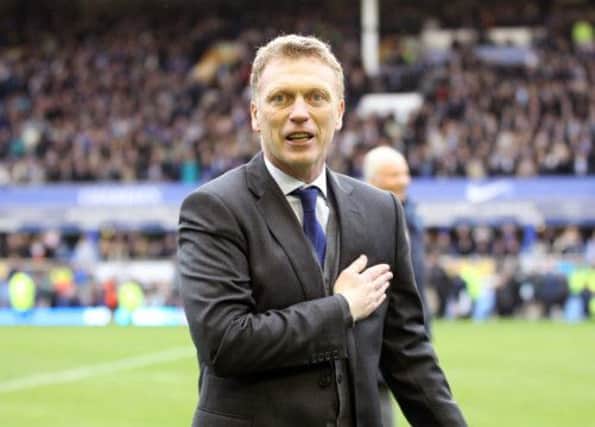 David Moyes was moved by the reception of Everton staff, players, and supporters. Picture: AP