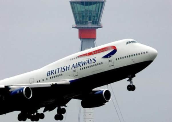163 passengers were aboard the BA flight from London Heathrow to Glasgow Airport. Picture: PA