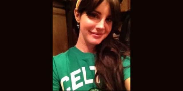A picture of Lana Del Rey wearing a Celtic shirt was posted on Twitter