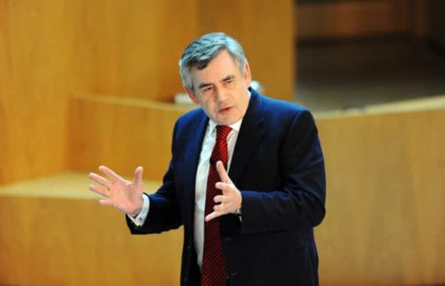 Gordon Brown spoke in Glasgow at the launch of the Unite with Labour referendum campaign. Picture: Dan Phillips