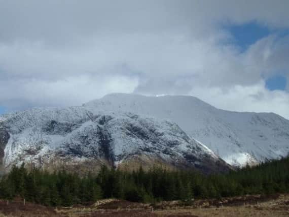 Ben Nevis has been singled out, due to the fact it is covered with snow throughout summer due to its location and height. Picture: Complimentary