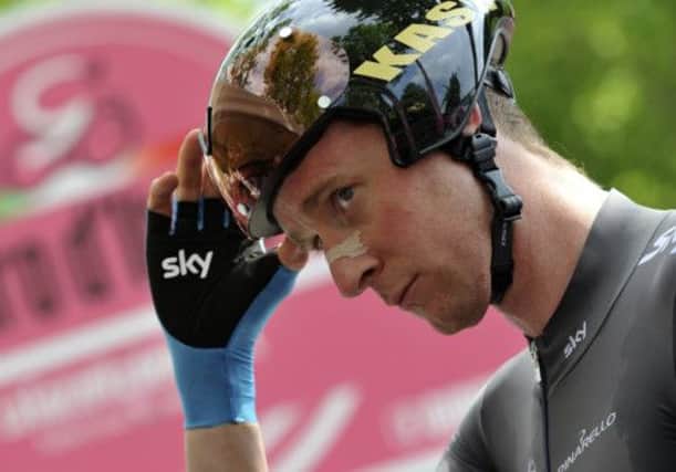 Sir Bradley Wiggins has been beset by problems on the Giro d'Italia, and lies in fourth place. Picture: AP