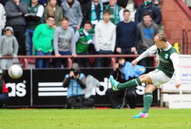 The award-winning Hibs striker is happy he's now being judged for what he does on the pitch. Picture: Ian Rutherford