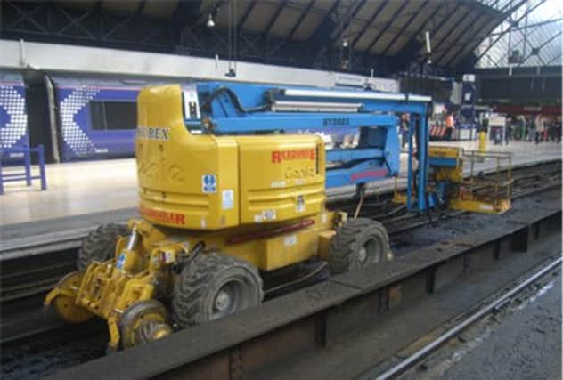 The vehicle that struck the rail worker. Picture: RAIB