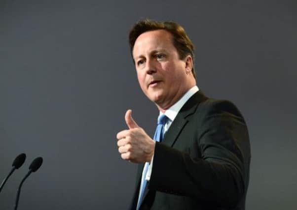 Prime Minister David Cameron addressing the Global Investment Conference earlier this month. Picture: Getty
