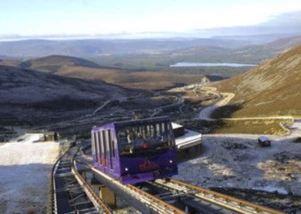The Cairngorm funicular railway in action. Picture: Ian Rutherford