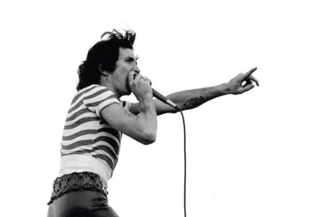 Bon Scott, who was born in Kirriemuir in Angus, performing with AC/DC. Picture: Complimentary
