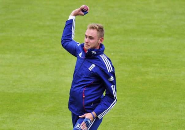 Stuart Broad in training at Lord's Cricket Ground. Picture: Getty