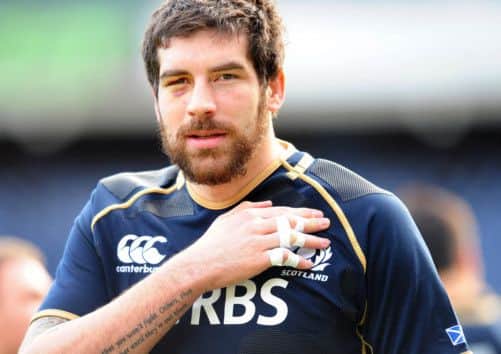 Scotland lock Jim Hamilton. Picture: Ian Rutherford