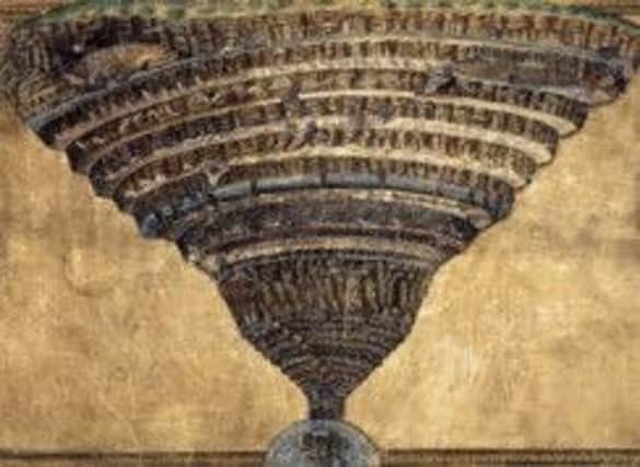 To hell and back: Botticelli's La Mappa Dell'Inferno is central to the action. Picture: Contributed