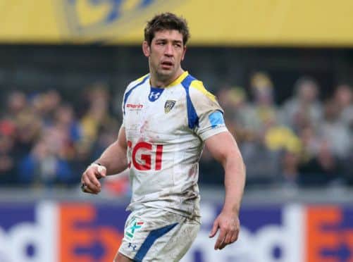 Nathan Hines during Clermont Auvergne's Heineken Cup quarterfinal win over Montpellier in April.  Picture: Getty