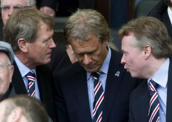 Dave King, Alastair Johnston and Craig Whyte pictured in 2011. Picture: SNS