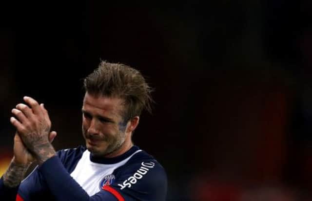 David Beckham: Perfect exit. Picture: Reuters