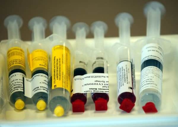 Chemotherapy drugs. Picture: TSPL