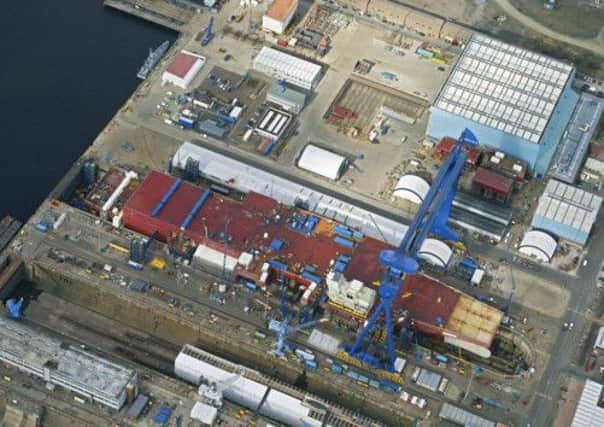 The HMS Queen Elizabeth, as viewed from above. Picture:Aerial Photography Solutions