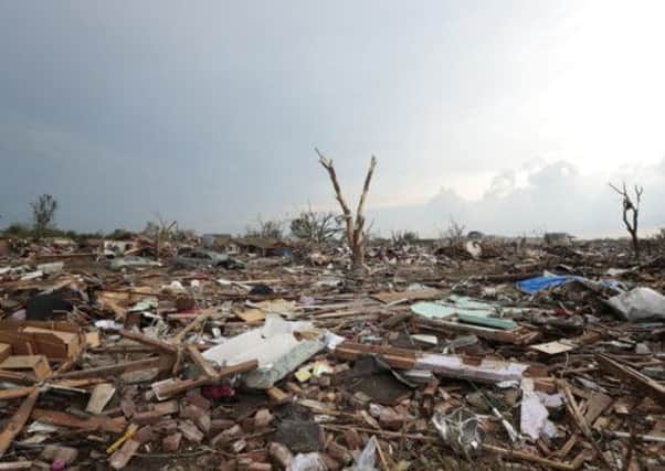 An entire neighbourhood is flattened by the tornado, which is said to be one of the strongest ever. Picture: Getty