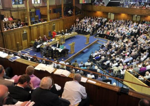 General Assembly of the Church of Scotland debate the issue of gay ministers. Picture: Phil Wilkinson
