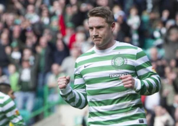 Celtic midfielder Kris Commons has retired from the international scene in order to focus on his family and club career. Picture: SNS