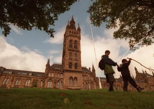 Seat of learning: Glasgow University. Picture: Contributed