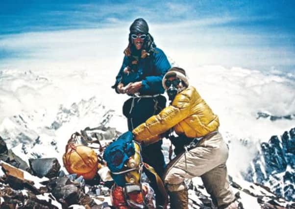 Tenzing Norgay and Hillary at the summit. Picture: Complimentary