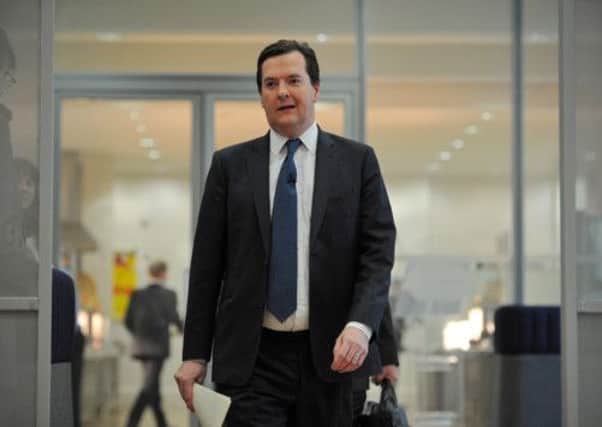 Chancellor George Osborne ahead of the IMF press conference. Picture: Getty