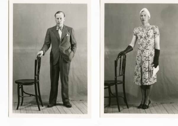 British intelligence officer Lieutenant Colonel Dudley Clarke was photographed by Spanish police in 1941 dressed as a man and as a woman. Picture: PA