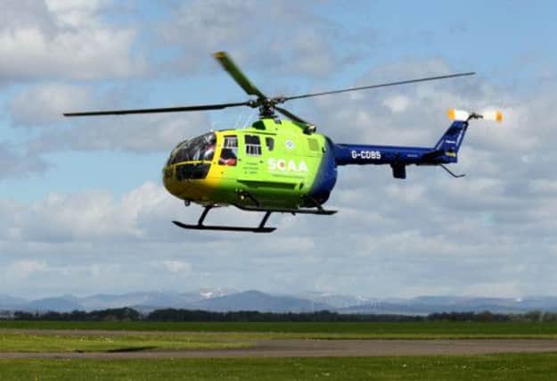 Scotland's first charity-funded air ambulance helicopter. Picture: PA