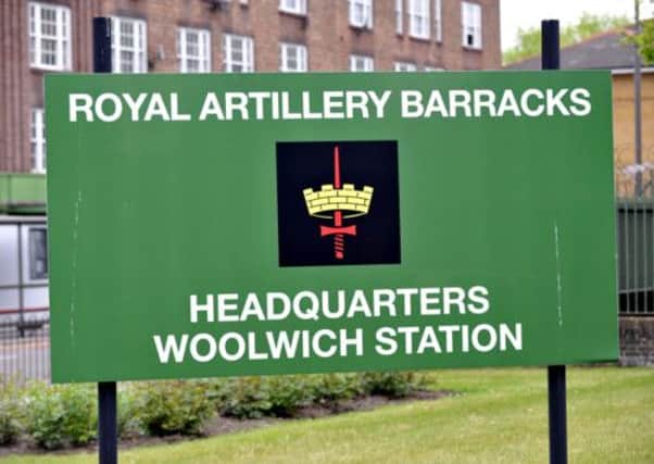 The Royal Artillery Barracks near the scene in Woolwich. Picture: PA
