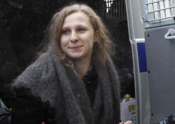 Maria Alyokhina also banned her lawyers from the hearing. Picture: Reuters