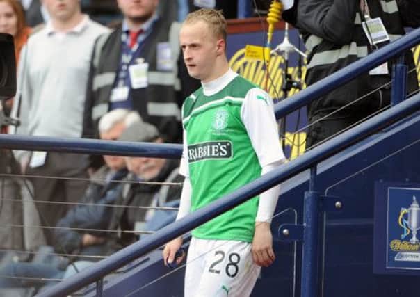 Leigh Griffiths was clearly unhappy at having to collect a runnersup medal last year. Picture: TSPL