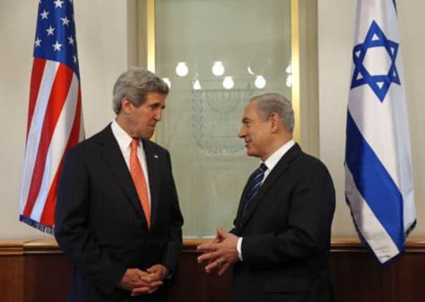 John Kerry and Benjamin Netenyahu. Picture: Reuters