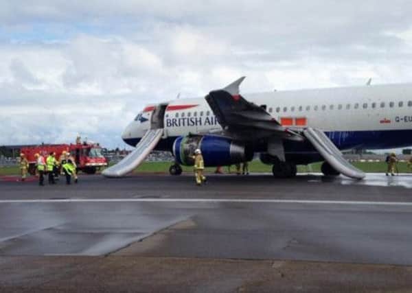 The BA plane was forced into an emergency landing. Picture: PA