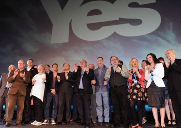 The launch of Yes Scotland in May last year. Picture: Ian Rutherford