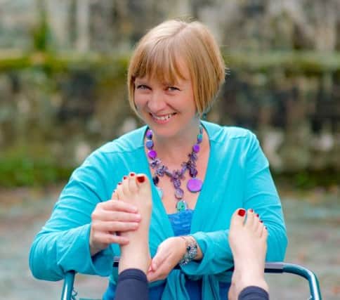 Foot reader Jane Sheehan says she can tell a lot about people's tastes, health and beliefs from their feet. Picture: Contributed