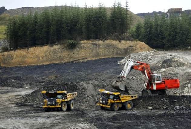 An open-cast mine in Mainshill Wood, South Lanarkshire. Picture: PA