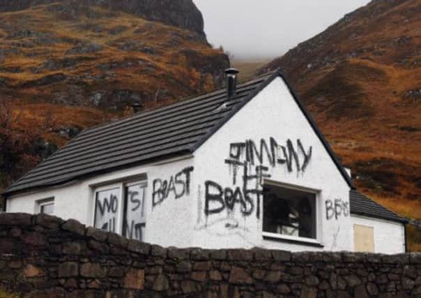 Jimmy Savile's former cottage Allt-Na-Reigh, in Glencoe. Picture: PA