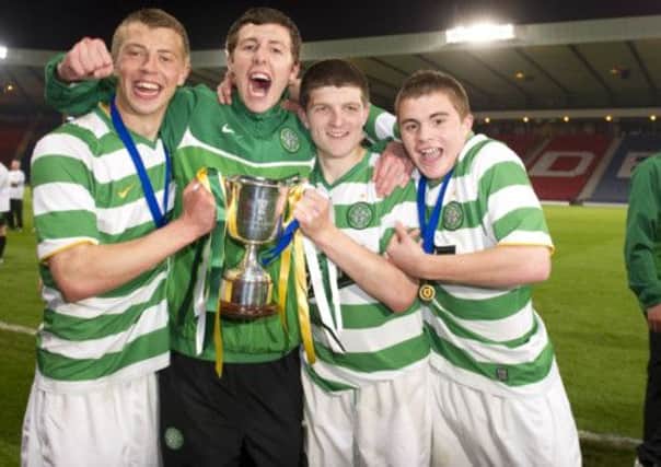 James Forrest, right, won the SFA Youth Cup in 2010 and is looking to get his hands on the senior version tomorrow. Picture: SNS