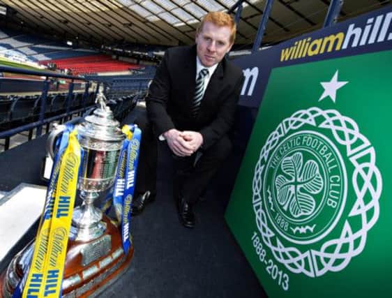 Lennon has rejected suggestions that the success of Celtic's season will be judged on the outcome of today's final. Picture: SNS