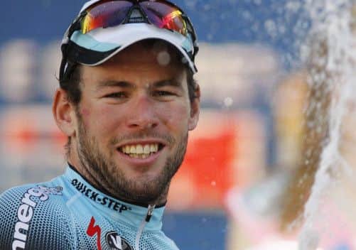 Mark Cavendish of Britain celebrates winning the Giro d'Italia's final stage. Picture: Getty