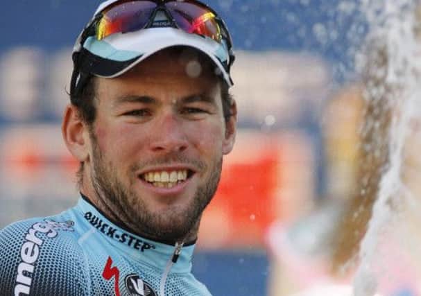 Mark Cavendish of Britain celebrates winning the Giro d'Italia's final stage. Picture: Getty