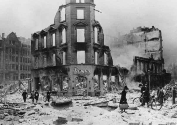The ruins of Hamburg after allied bombing. Picture: Getty