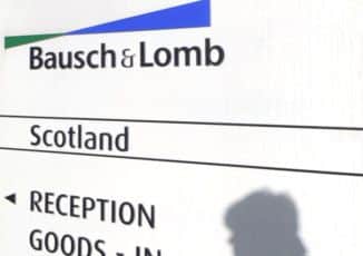 Bausch and Lomb's former plant in Scotland. Picture: TSPL
