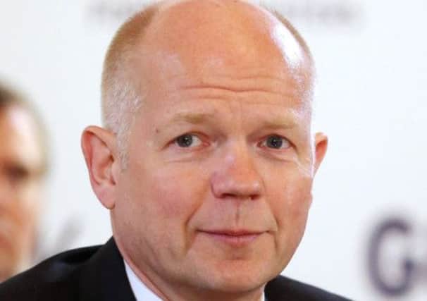 William Hague was at an EU conference on Syria. Picture: PA